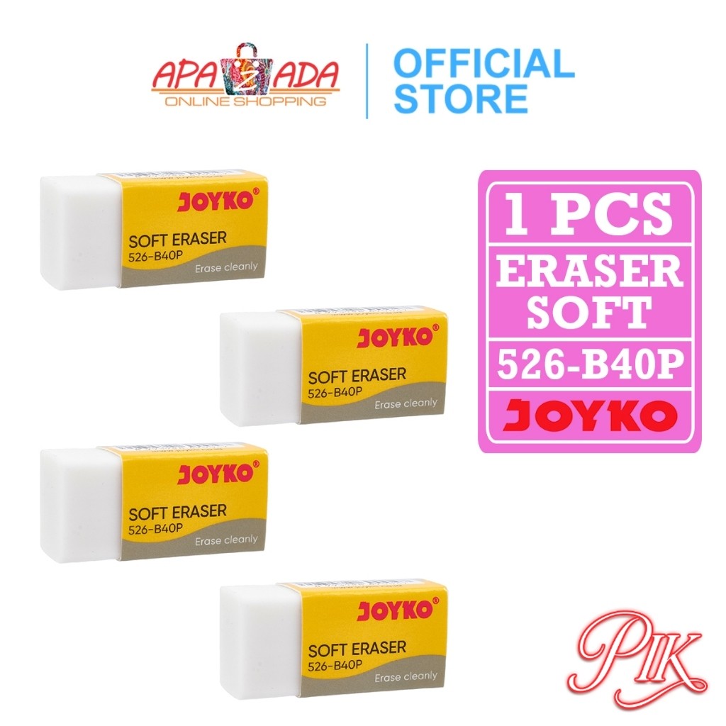 

Penghapus Pensil [5 Pcs] / Hapusan Joyko Kecil Warna Putih 526-B40P