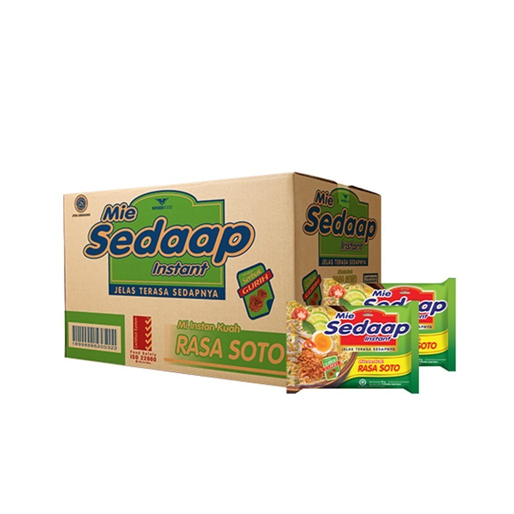 

(Fania Grosir) Sedaap Mie Instan Soto Bag 75 gr x40 1 Dus