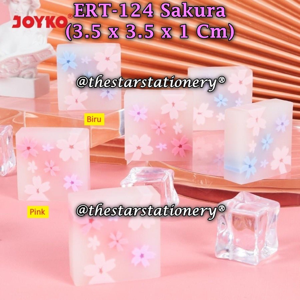 

(1 Pak/36) GROSIR Penghapus JOYKO ERT-124 Sakura Penghapus Eraser Joyko ERT-124 Sakura (Pak/36)