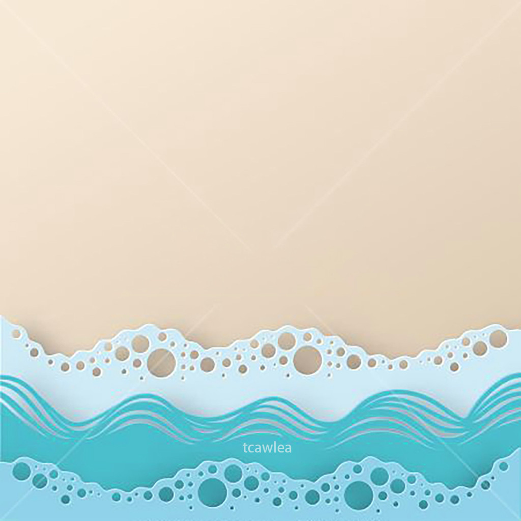 

Ocean Beach Wave Metal Cutting Dies Special Background Stencil Decorative Craft For DIY Scrapbooking
