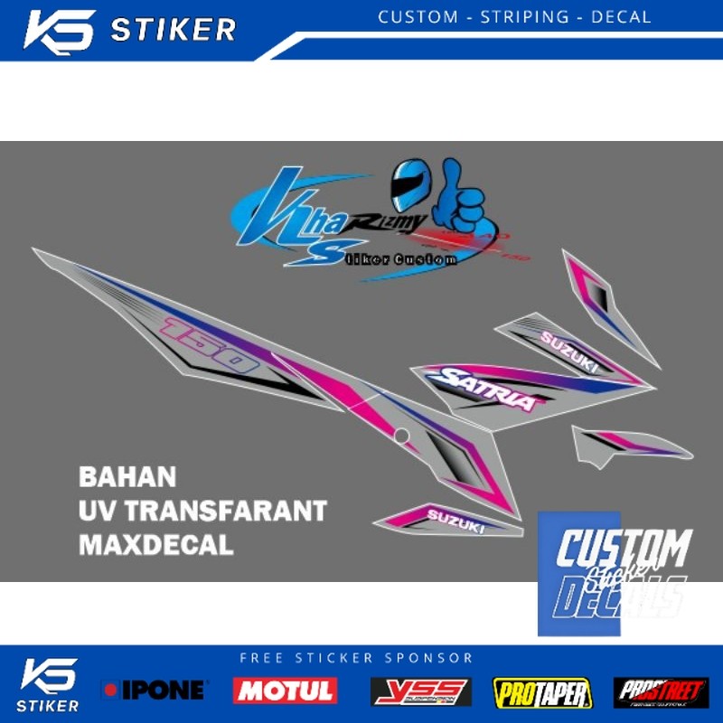 Stiker Motor Satria FU FI Injeksi Transparan UV Custom Decal Full Body