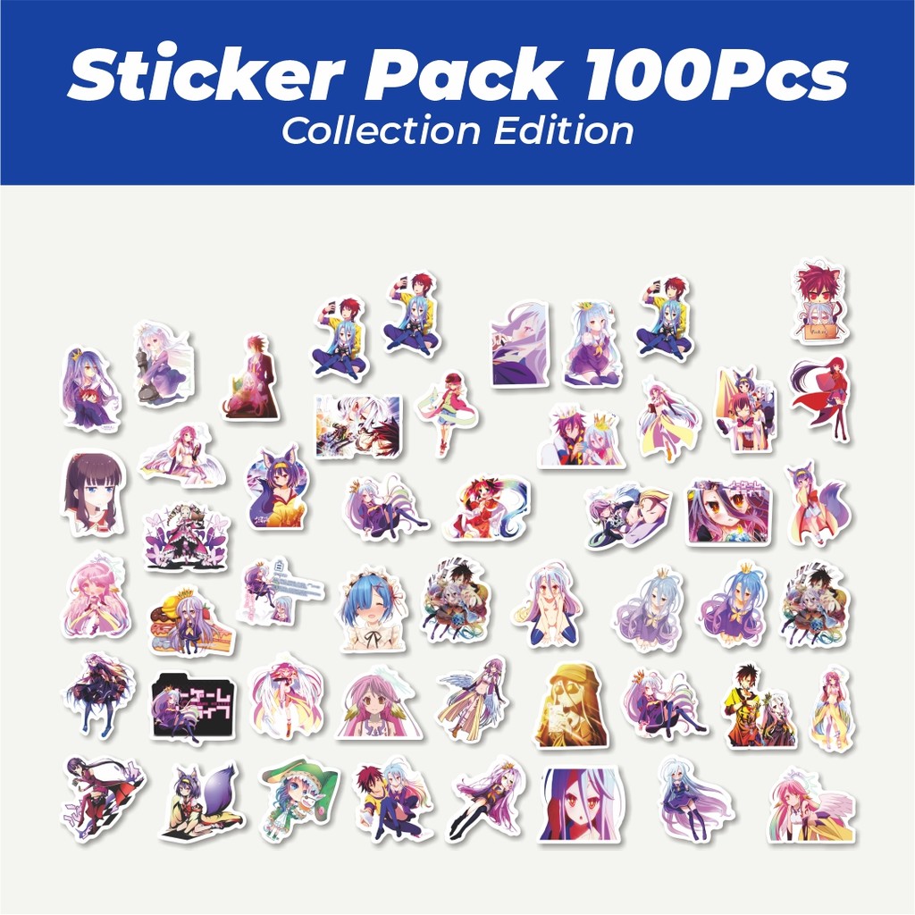 

Hot Stiker Anime No Game No Life [Nōgēmu Nōraifu] Lucu Anti Air Stikers Berperekat Waterproof Sticker Decal Buat Motor Helm Buku Journal Koper Casing HP Laptop Botol Minum