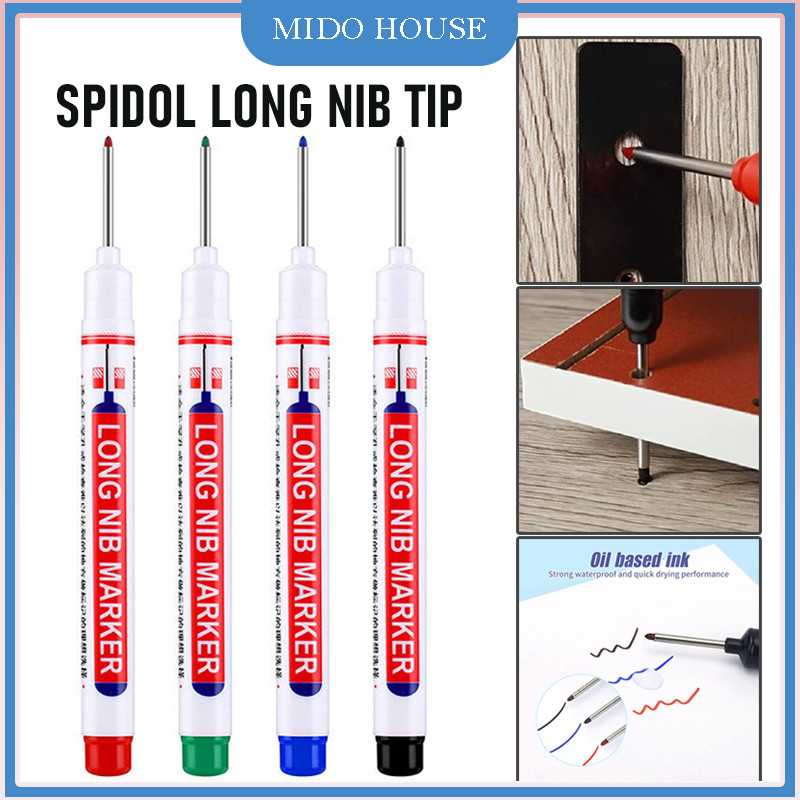 

Long Nib Marking Pen/ Kepala Panjang Long Nib Head Marker Waterproof/ Multiguna Spidol Kepala Panjang