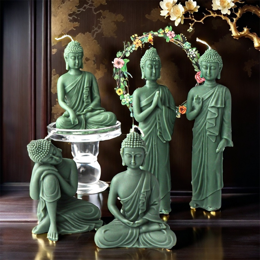 

Buddha Silicone Soap Molds Candle Molds Handmade Art Craft Resin Aromatherapy Gypsum Candles Wax Clay Craft Ornament