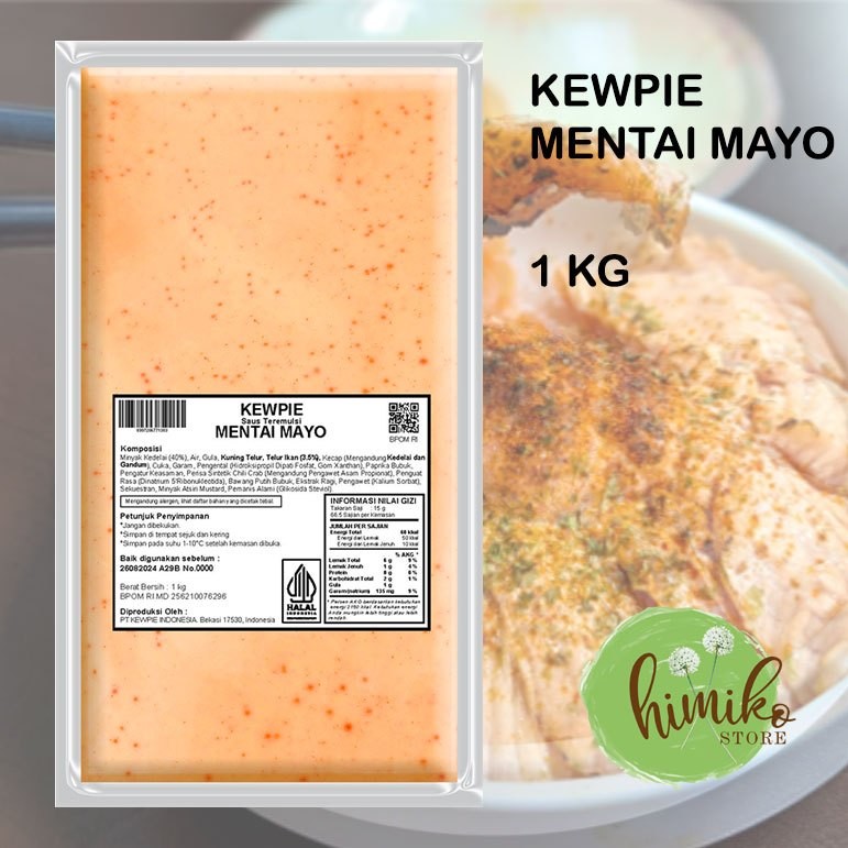 

Kewpie Cooking Sauce Mentai Mayo Kemasan 1 Kg