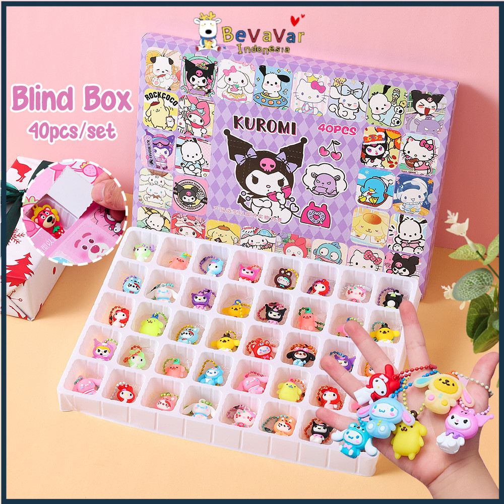 ​​BEVAVAR​​ 40 Holes Box Surprise Gantungan Boneka Blind Random Lucky