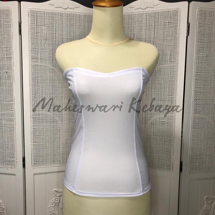 Angkin Dalaman Kebaya (tanpa tulang atau busa) - Putih, S