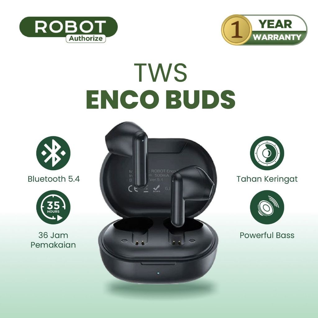 Robot TWS Enco Buds 1 Earphone True Wireless