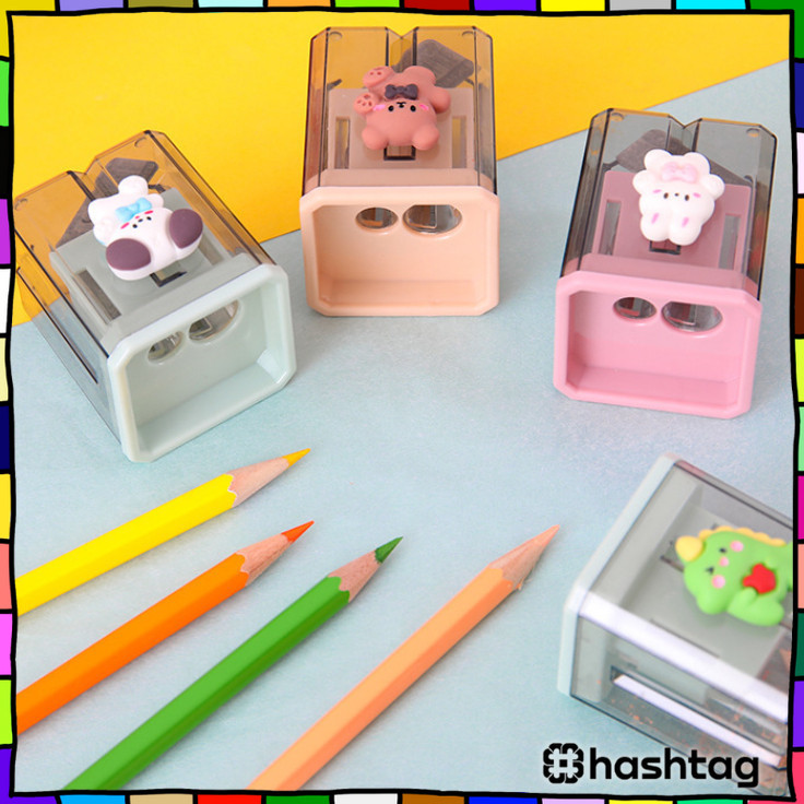 

#️⃣ Rautan Pensil 2 lubang Karakter Serutan Pensil / Perlengkapan Sekolah Alat Tulis Kantor Raut Karakter Lucu Raut Fancy Double Hole Y1982