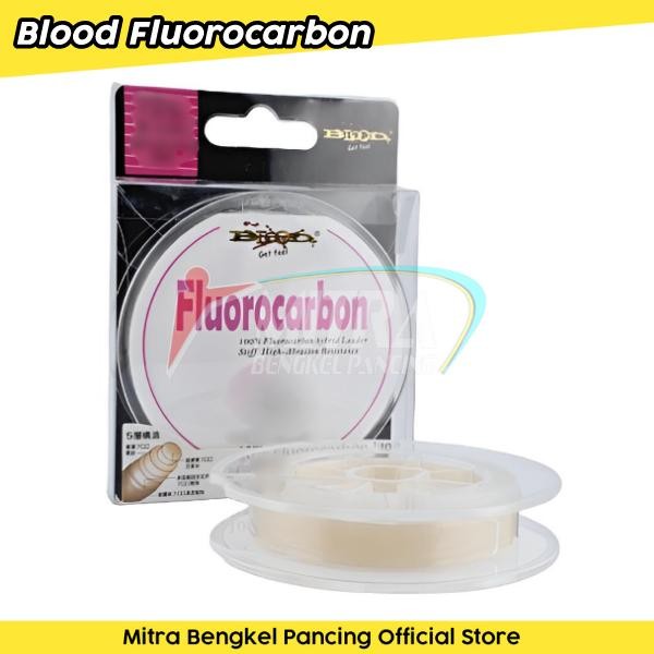 Senar Leader Blood 100% Fluorocarbon Hybrid Senar Pancing