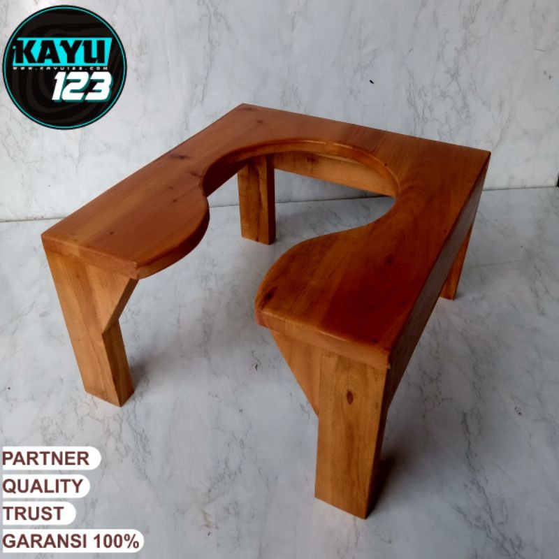 WC Duduk Portable Kursi WC Duduk Tambahan Kursi Kloset Duduk Kursi Pup Tinggi 30 cm