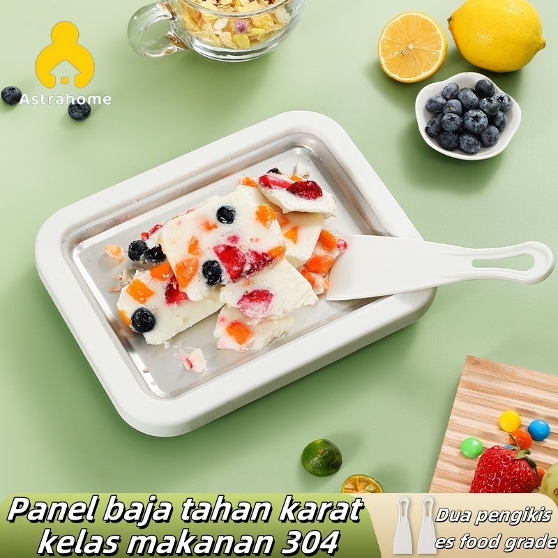Pembuat es krim gulung portabel DIY/mesin es krim rumahan mesin es goreng (cocok untuk anak-anak)