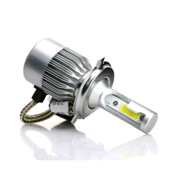 Lampu Utama LED H4 C6 36 W COB Mobil Motor SOCKET H4 Kaki 3 Dengan Fan - 1 Biji