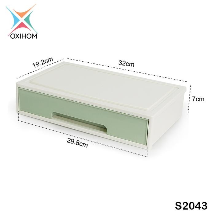 

Promo Oxihom Laci Lemari Plastik Susun Tempat Kotak Penyimpanan Drawer Storage Stackable Desktop Organizer Mainan Pakaian - S2043 Hijau Terlaris