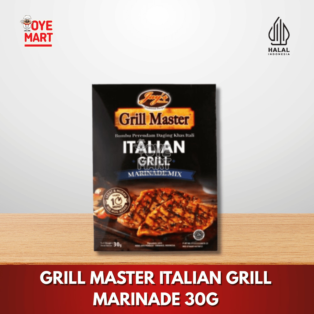 

GRILL MASTER ITALIAN GRILL MARINADE 30G / BUMBU PERENDAM DAGING