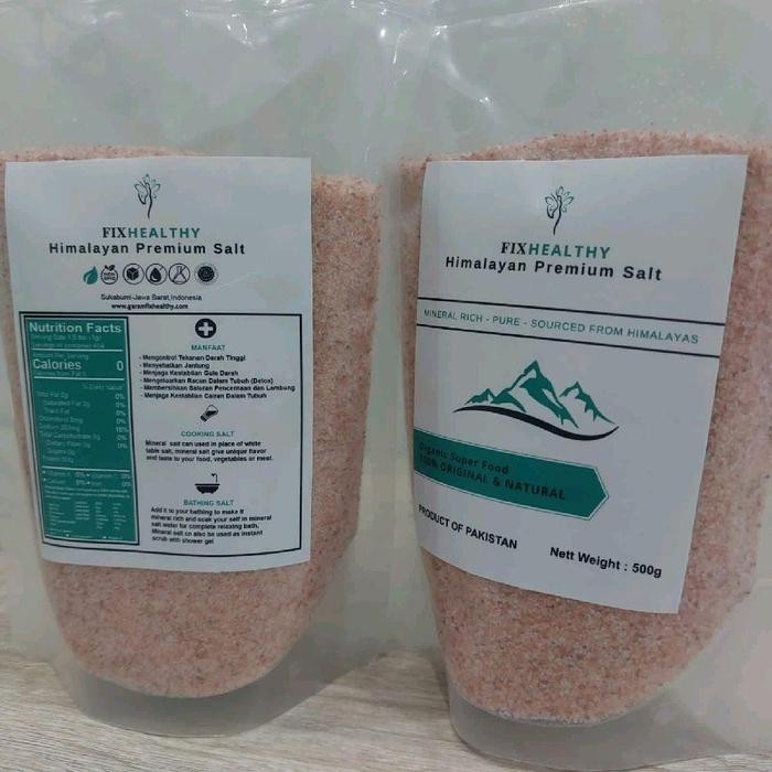 

(Asli)Garam Himalaya Fixhealthy 1 kg Natural Himalayan Pink Salt Pure Super Fine Organic Premium Original Himalayan Salt 1kg Bahan Masakan - -