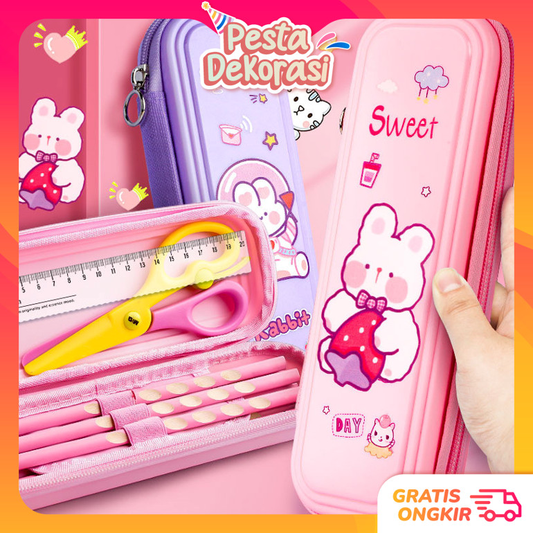 

PESTA DEKORASI S5829 Kotak Tempat Pensil Termurah Tempat Pensil Motif Karakter Kartun Tempat Pensil Anak Sekolah Bahan Eva Anti Air