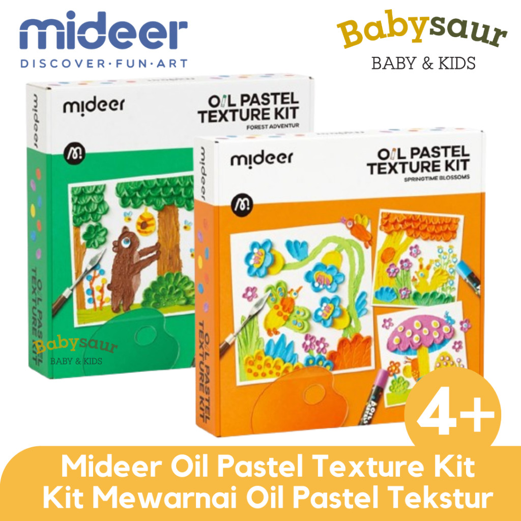 

Mideer Oil Pastel Texture Kit Set Mewarnai Oil Pastel Tekstur Kerajinan Mewarnai Anak