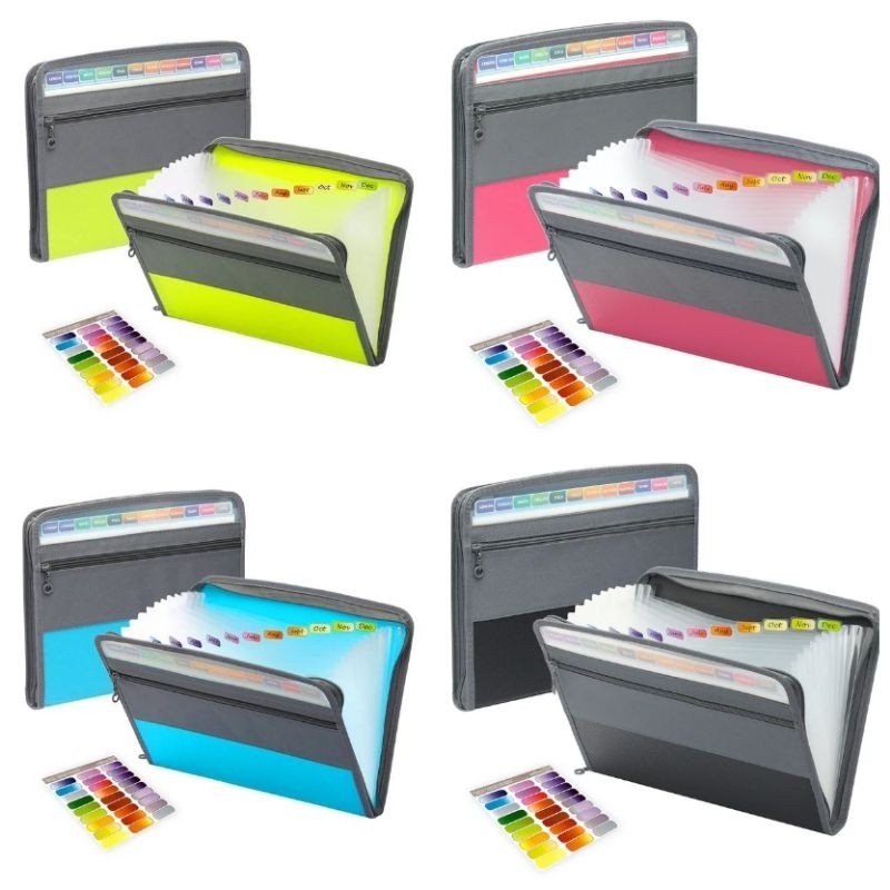 

Tas Map File 13 Folder Ukuran A4 Waterproof / Tempat Penyimpanan Dokumen