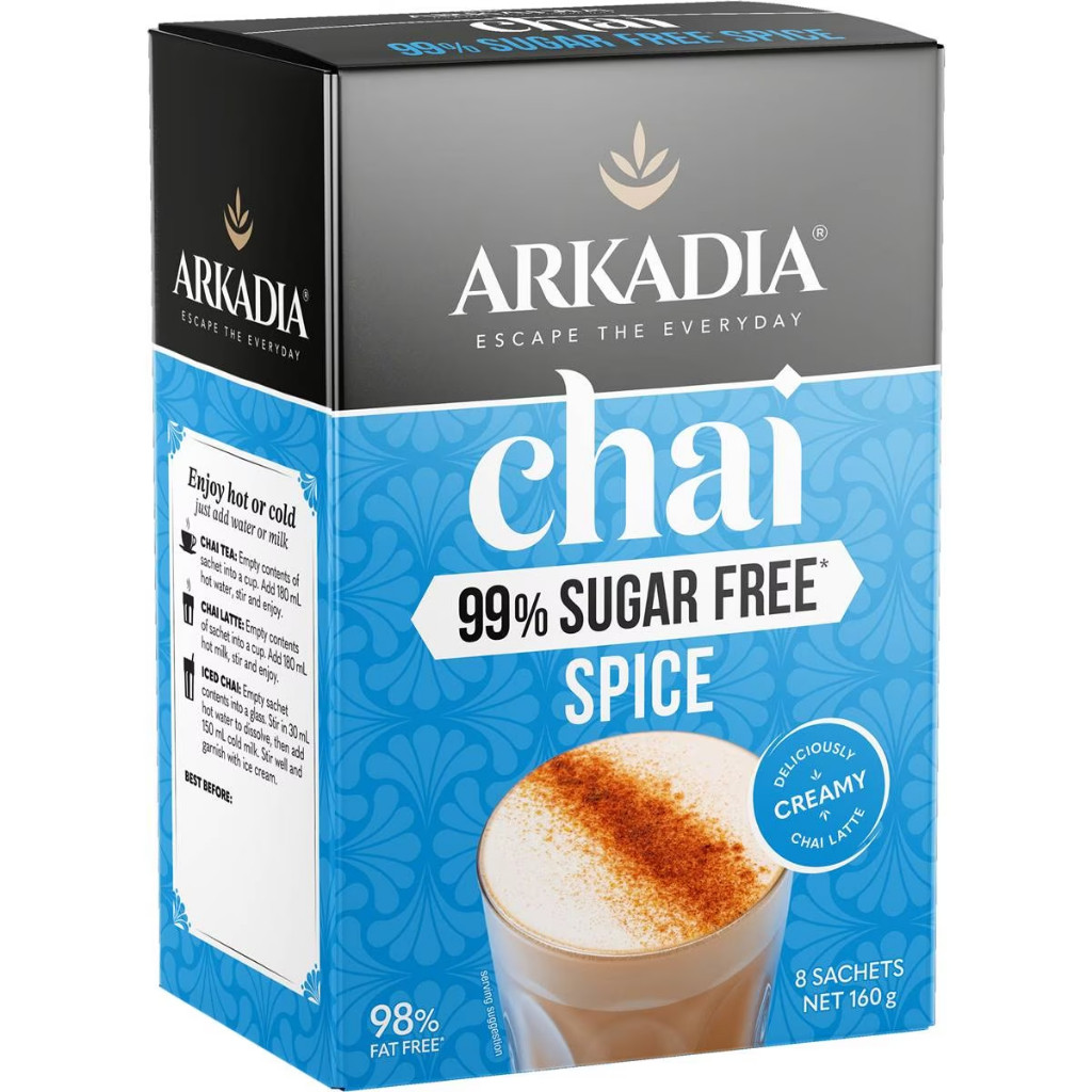 

Arkadia Chai Spice 99% Sugar Free 8 Pack Australia