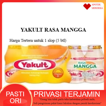 

Yakult Rasa Mangga 1 SLop (5 botol)