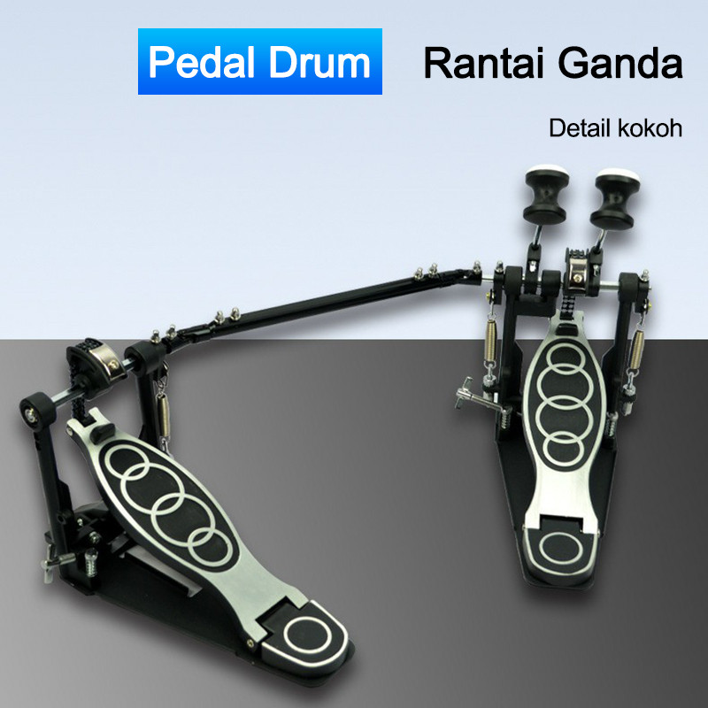 aksesori pedal drum/aksesori drum/pedal drum universal Pedal drum ganda/