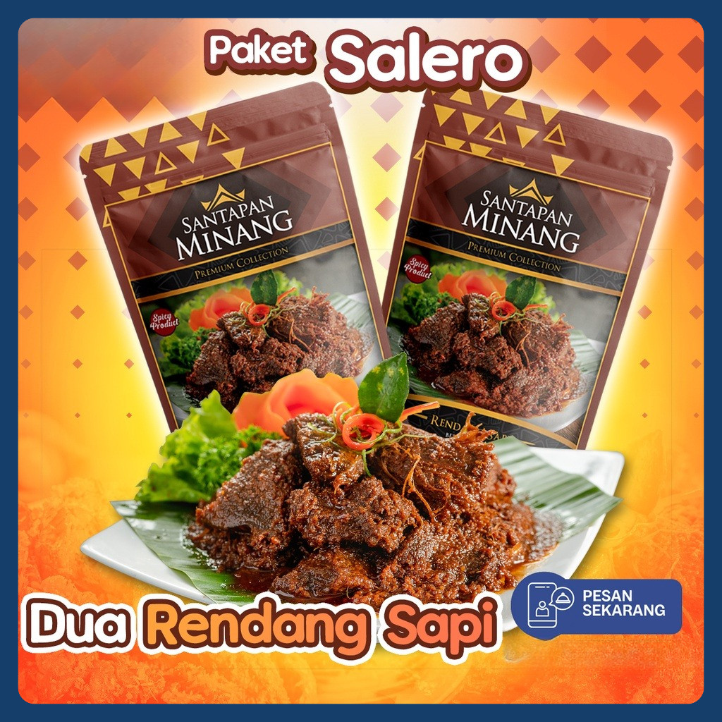 

Paket Salero Dua Rendang Daging Sapi Santapan Minang