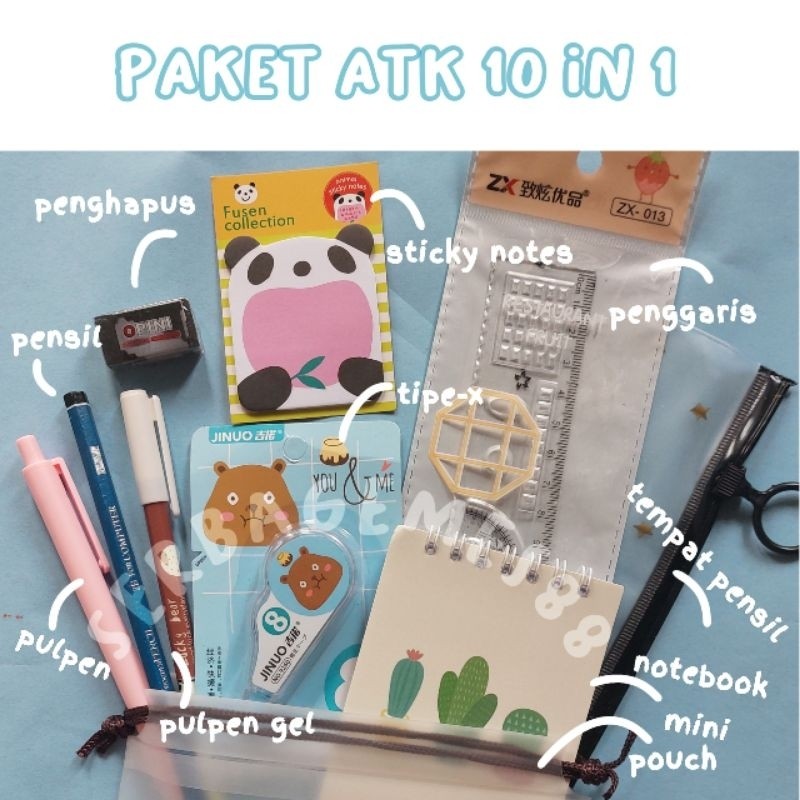 

Promo Hemat Diskon serbagemes88 - SET ALAT TULIS LENGKAP 10 in 1 KARAKTER LUCU / STATIONERY LENGKAP Termurah