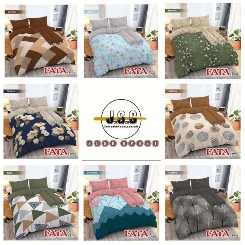 FATA 120X200 BEDCOVER SET/Bedcover set ukuran 120x200 fata motif terbaru