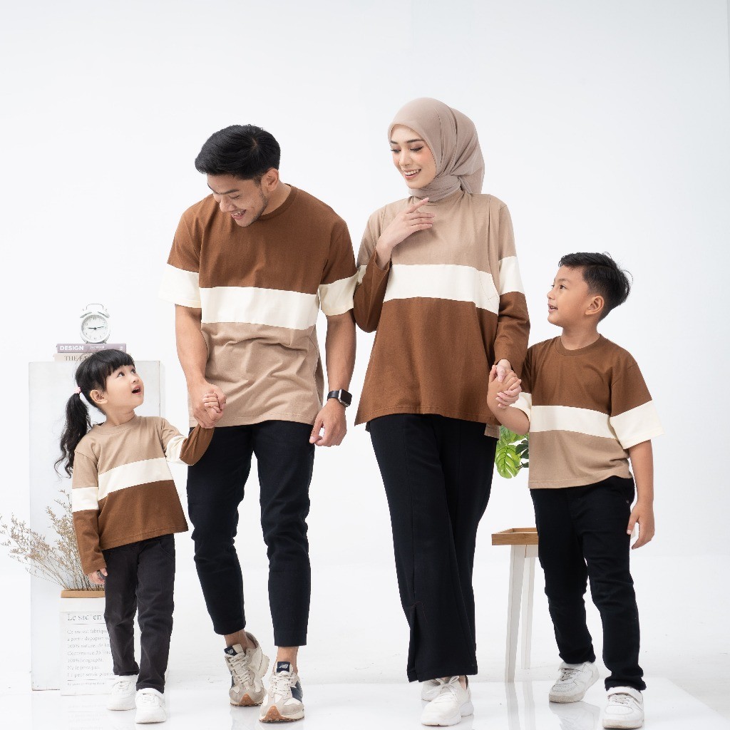 Kiddee Tama Family Set - Baju Couple Keluarga - Kaos Busui Friendly