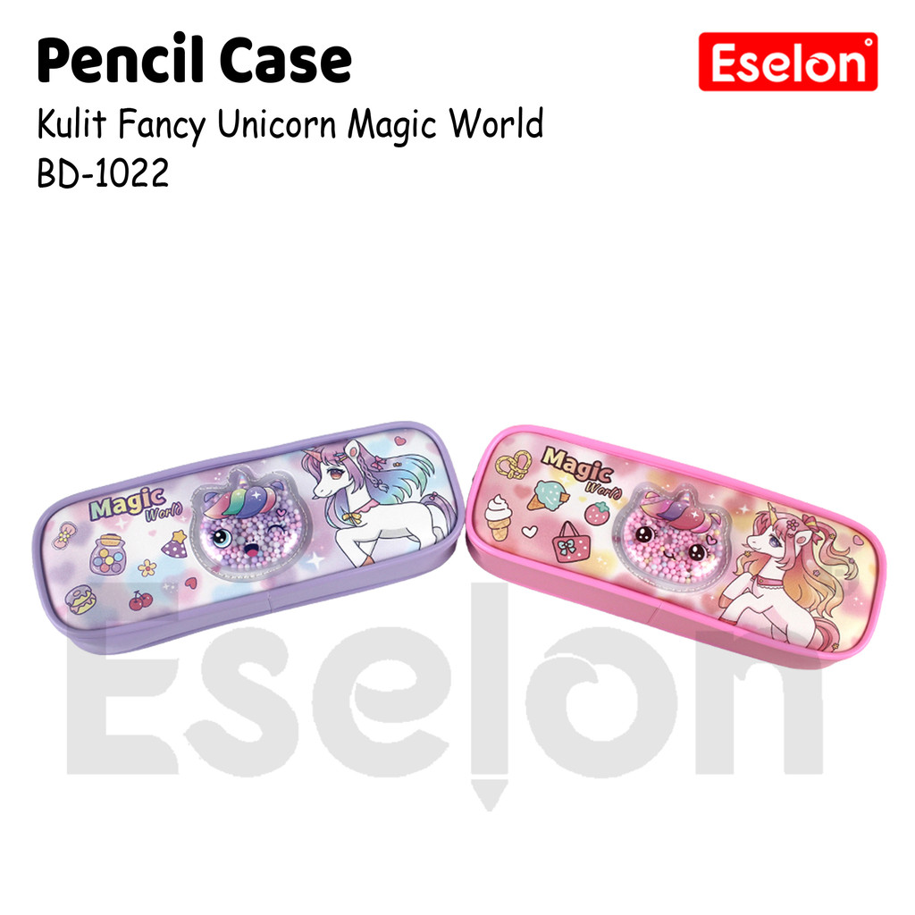 

Tempat Pensil Kulit XIAOLINGJING BD-1022 / Kotak Pensil Kulit Unicorn