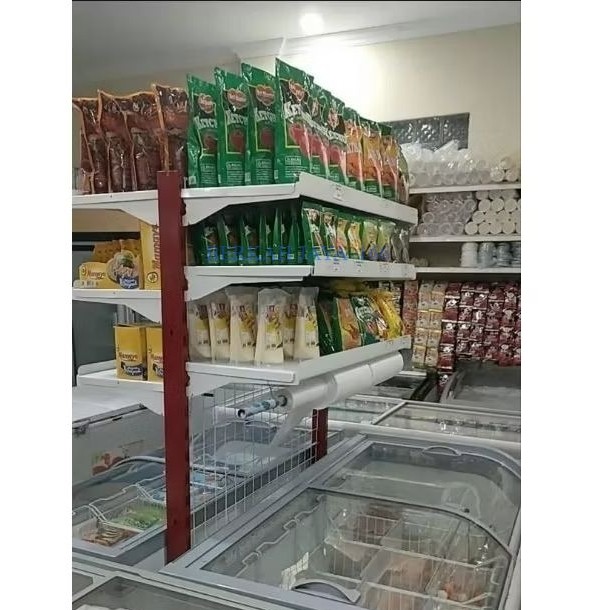Rak Toko Gondola minimarket supermarket Atas freezer Double start panjang 90cm