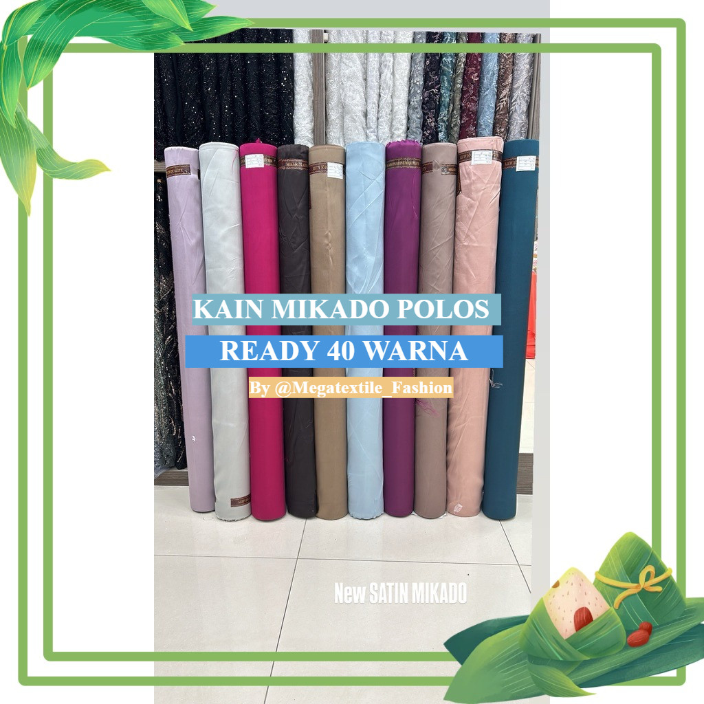 Satin Mikado/Bahan Mikado/Kain Mikado/Mikado