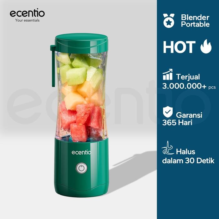 ecentio portable USB Blender 6 Mata Pisau-Portable Blender Juicer