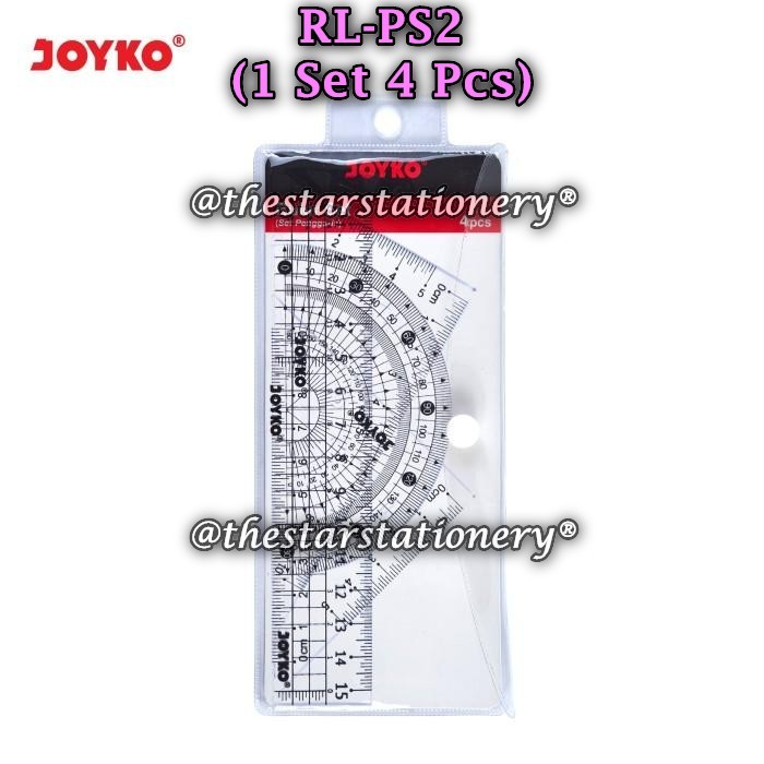

(1 Set isi 4 Biji) GROSIR Penggaris JOYKO RL-PS2 Ruler Penggaris Joyko RL-PS2 (Set/4)