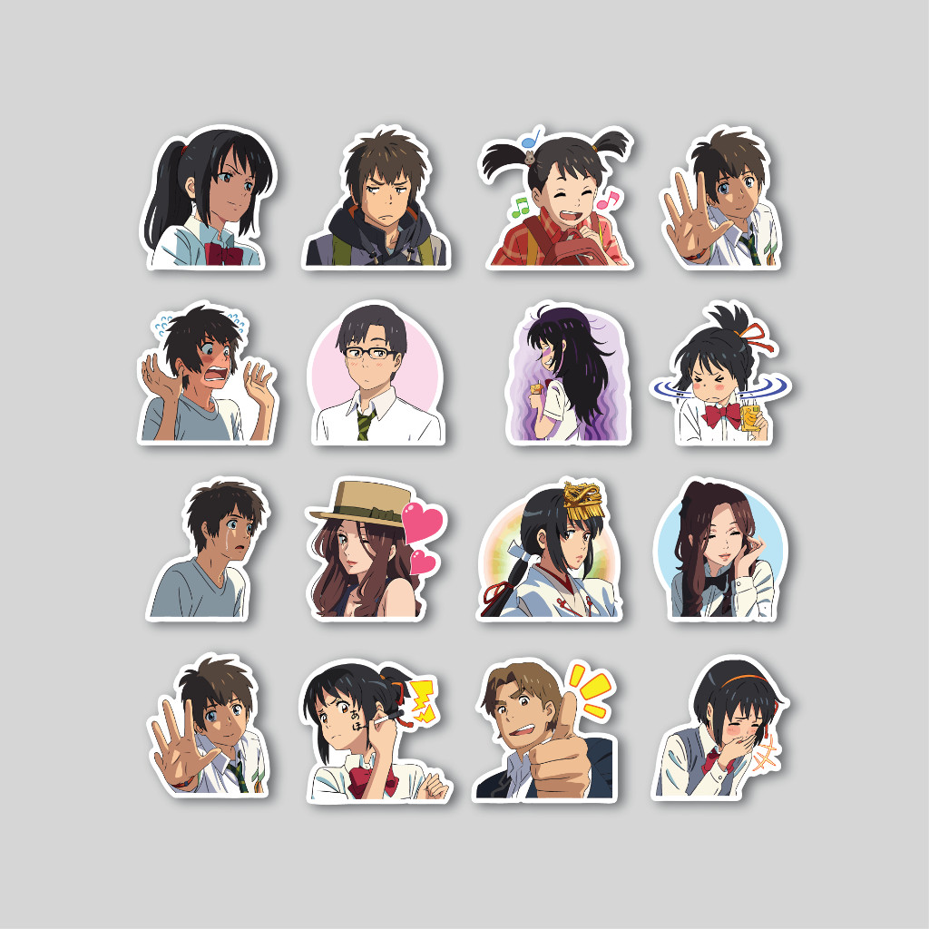 

Sticker Pack Your Name Anime | Sticker Tumblr | Stiker Laptop Koper Helm