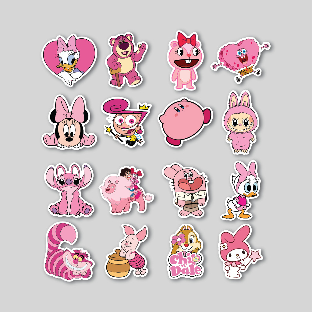 

Sticker Pack Pink Power | Sticker Tumblr | Stiker Laptop Koper Helm