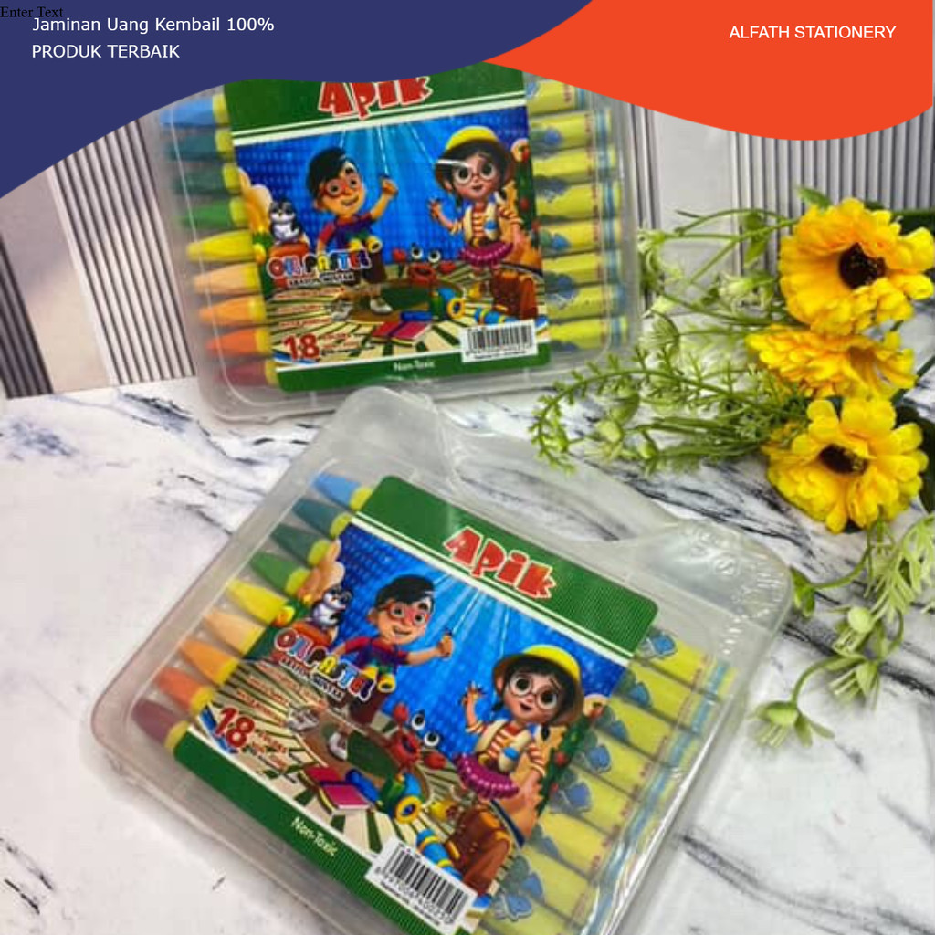 

Crayon Apik 18 Warna Warna Cerah Harga Murah
