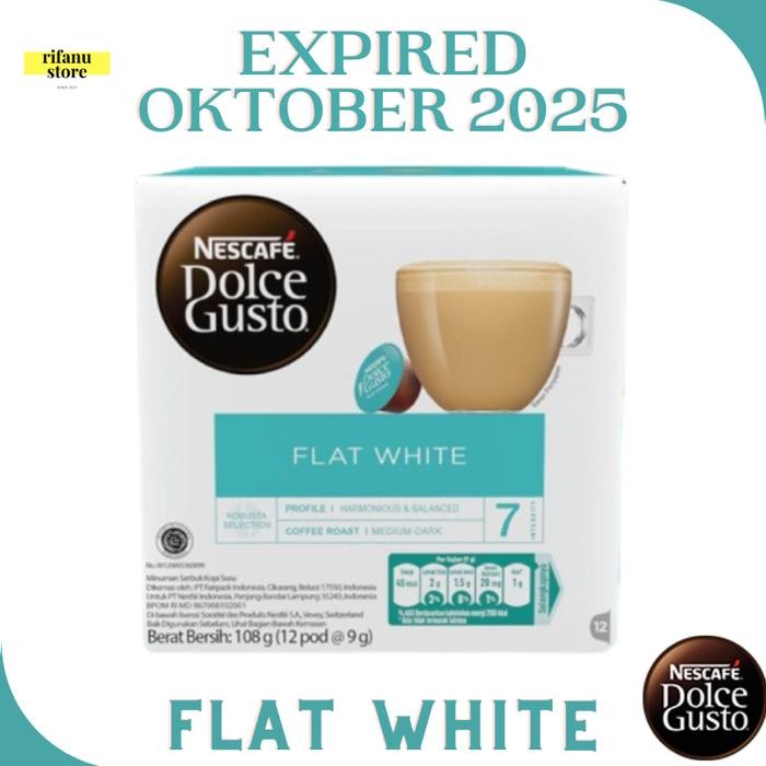 

[Promo] Nescafe Dolce Gusto Capsule Flat White 1 box Original - Oktober 2025