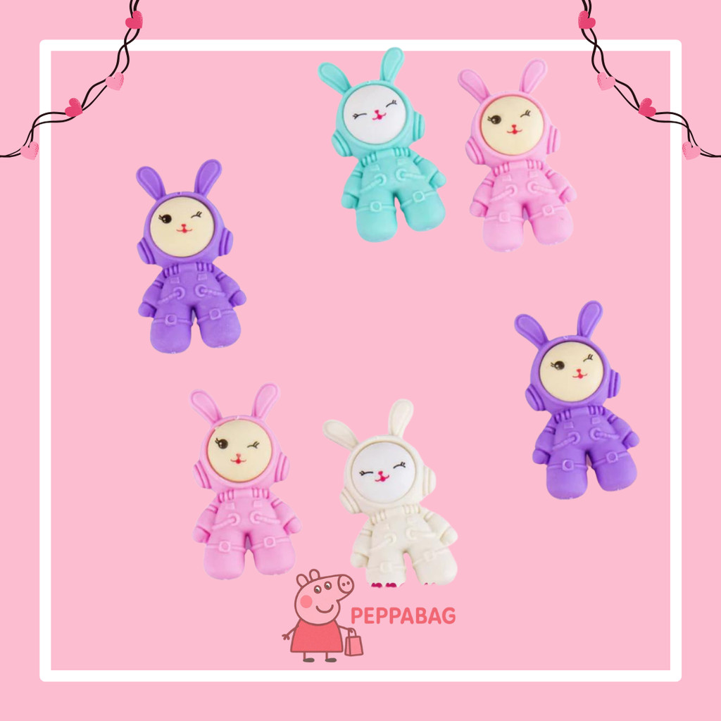 

(48Pcs - 1box) Penghapus Pensil Karakter Mermaid Ice Cream Donat Rabbit Penghapus Lucu - ES0356