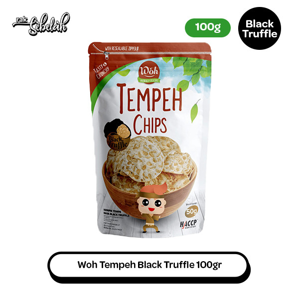 

Woh Tempeh Black Truffle 100gr - Keripik Tempe Premium Gluten Free
