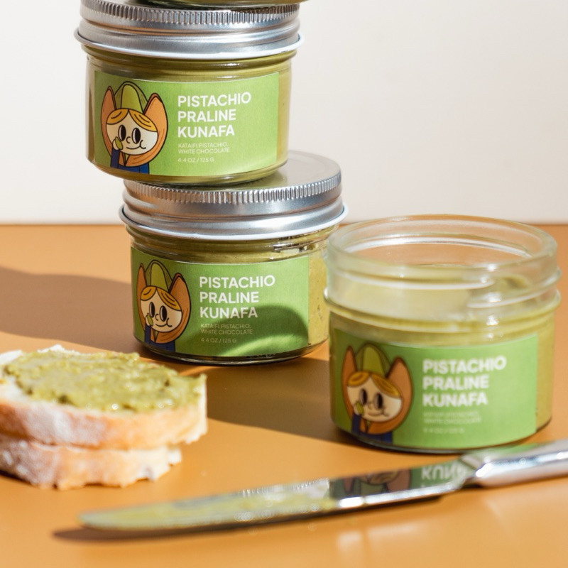 

Dubai Pistachio Kunafa Spread | Selai Pistachio Kunafa Praline untuk Roti Kue Baking Pastry Topping