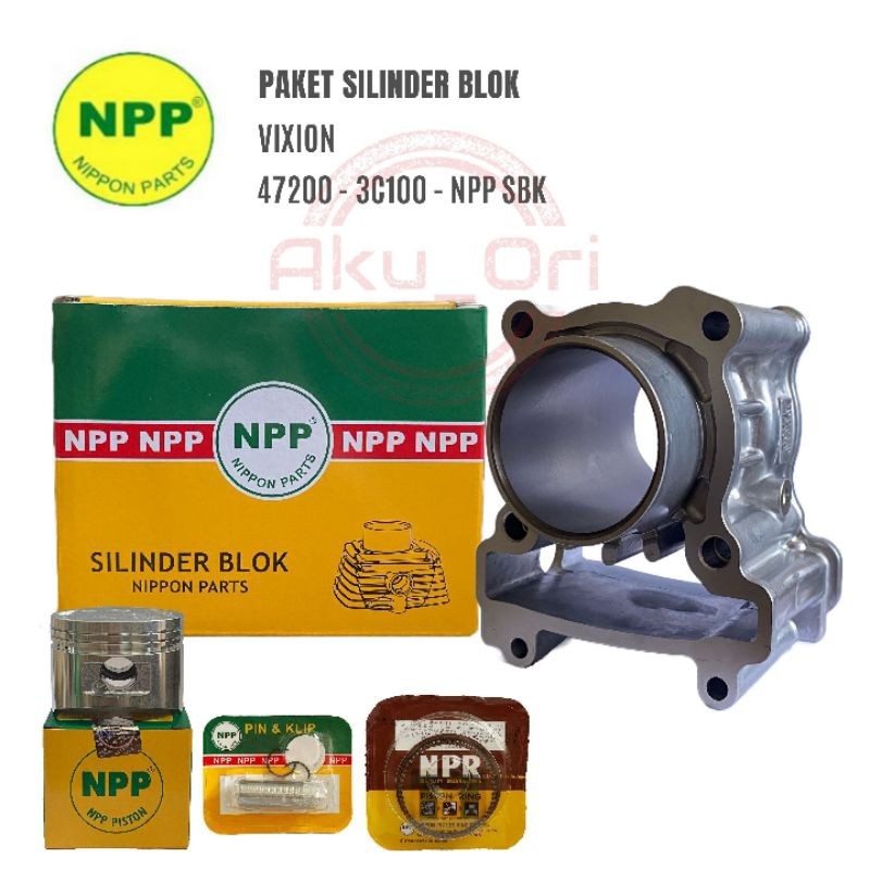 BLOK SEHER SET VIXION (3C1) NPP blok cylinder boring seher vixion
