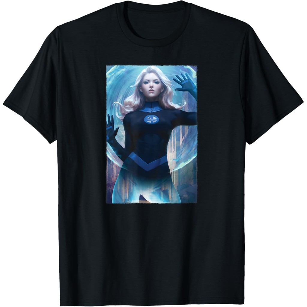 Baju Kaos  Marvel Fantastic Four Sue Storms Invisible Woman T-Shirt T-Shirt