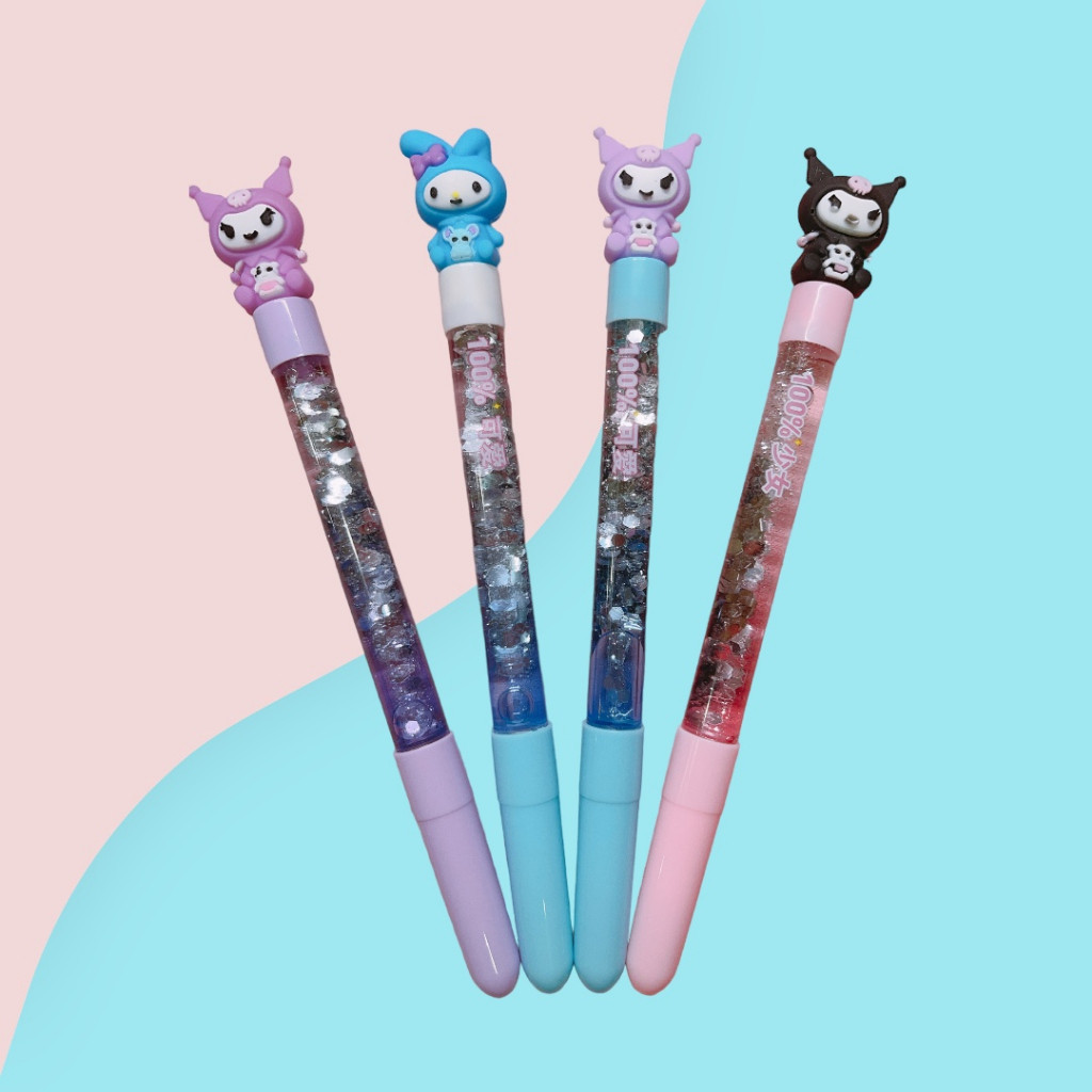 

Pulpen Tinta Dengan Motif Air Gliter / Pena Air Gliter Karakter Lucu / Gel Pen Gliter