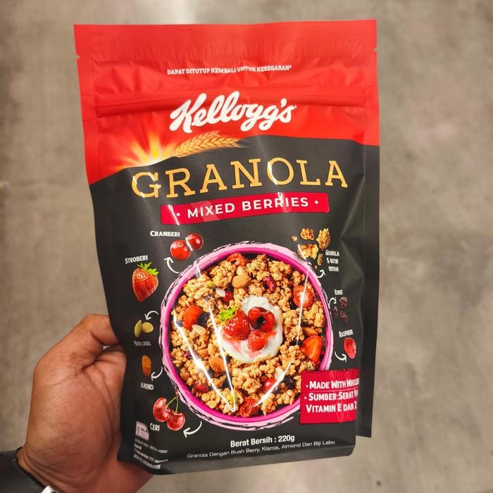 

Kellogg's Mixed Berries Granola Cereal - 220 Gram