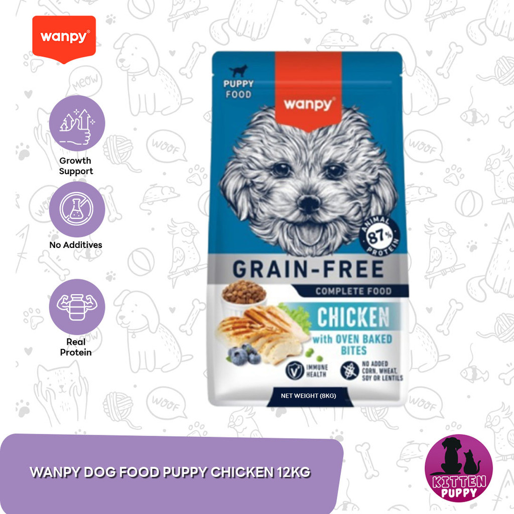 Wanpy Grain Free Dog Food Makanan Anjing 12 KG