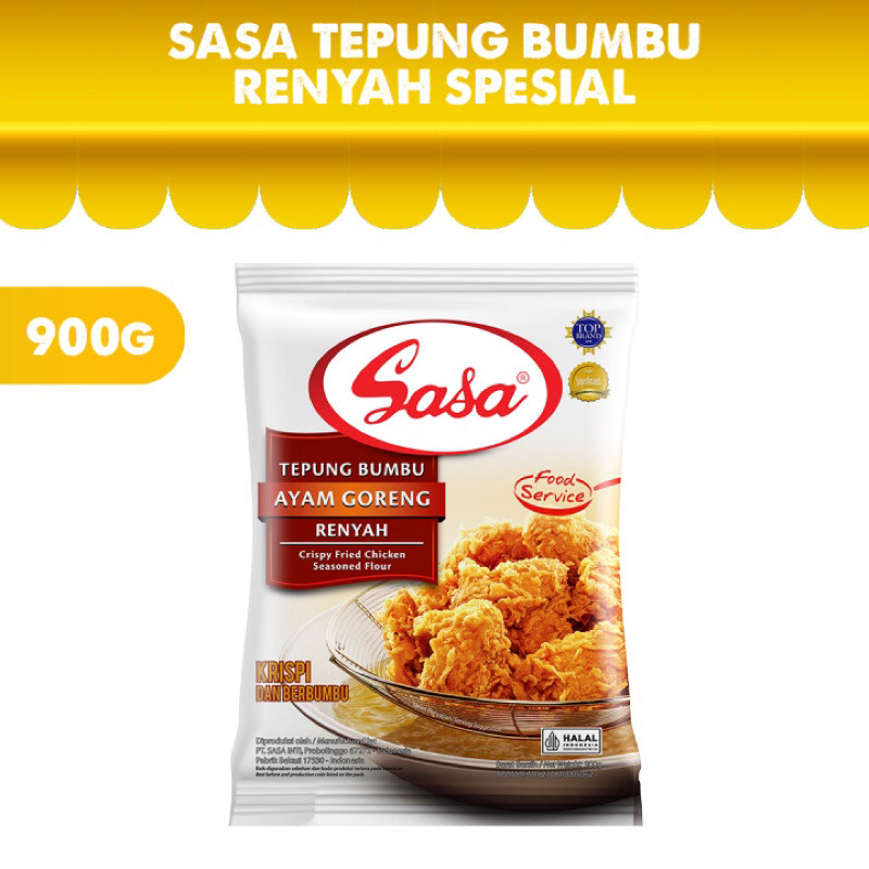

Sasa Tepung Bumbu Ayam Goreng Krispi 900gr