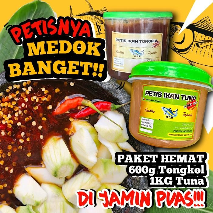 

(Sakera) Paket Hemat (Petis Ikan TUNA 1kg & Petis TONGKOL 600g) MDR - - [terlaris]