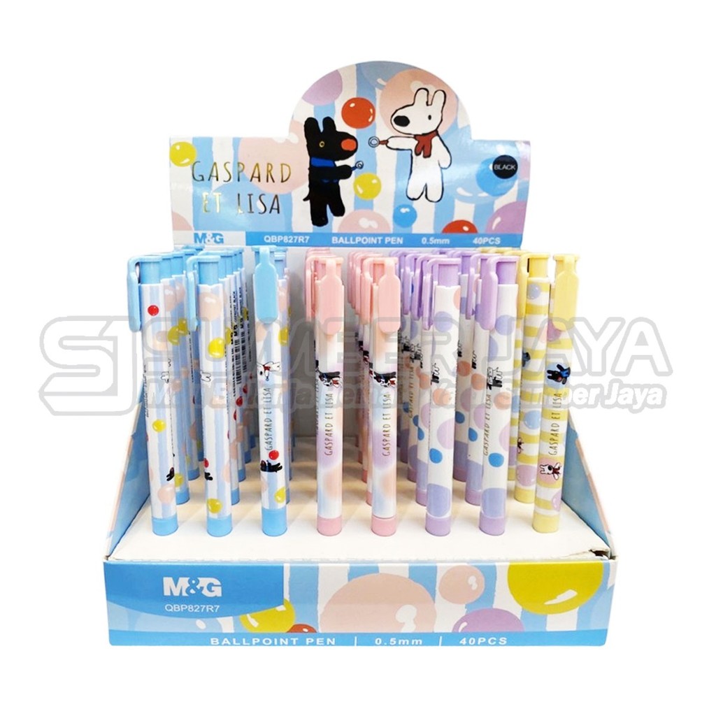 

Ballpoint Gel Semi Gel Cetek Gaspard Et Lisa Retractable M&G QBP827R7 0.5mm Tinta Hitam